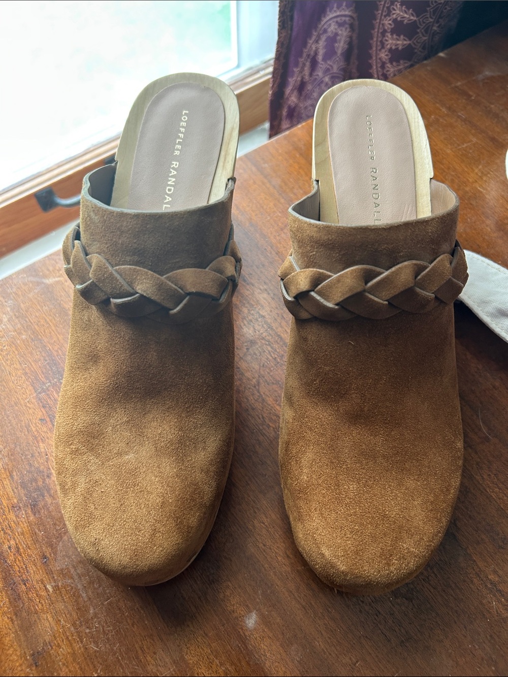 Loeffler Randall Suede High Heel Clogs 10.5